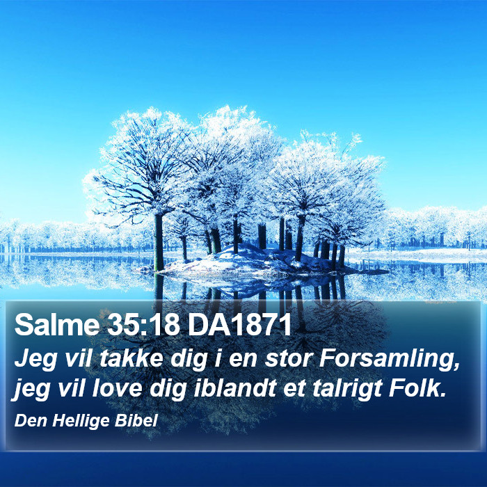 Salme 35:18 DA1871 Bible Study