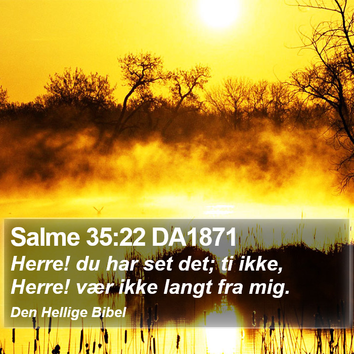 Salme 35:22 DA1871 Bible Study