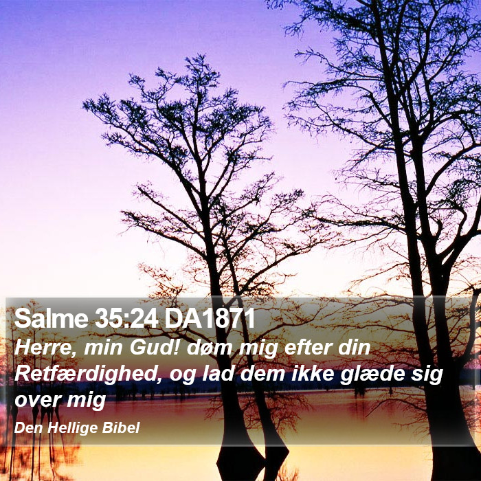 Salme 35:24 DA1871 Bible Study