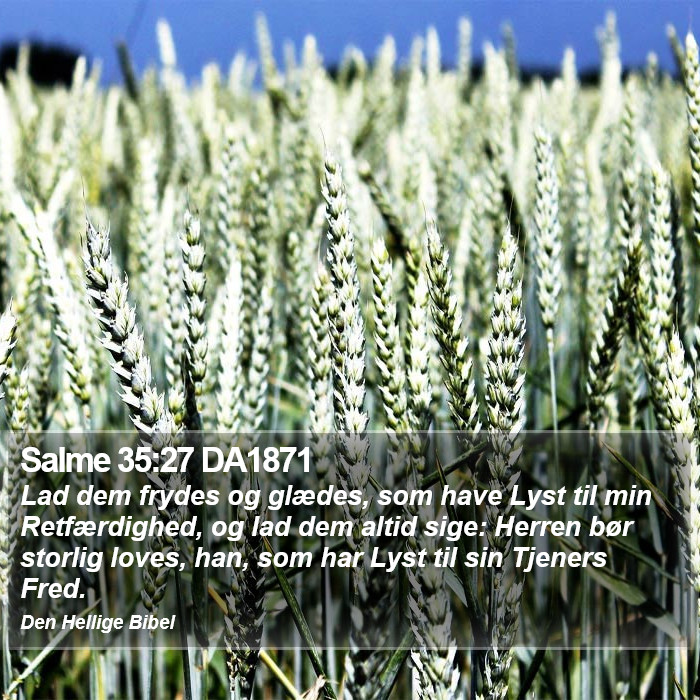 Salme 35:27 DA1871 Bible Study