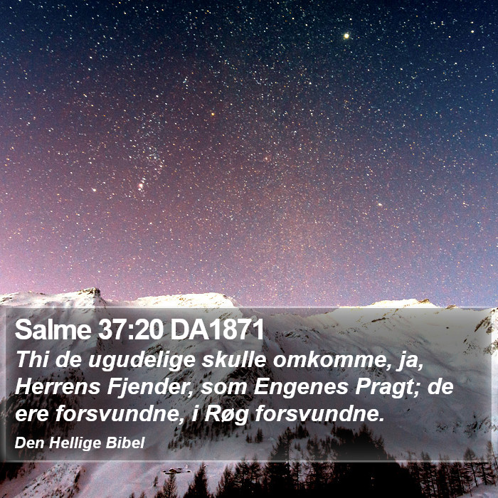 Salme 37:20 DA1871 Bible Study