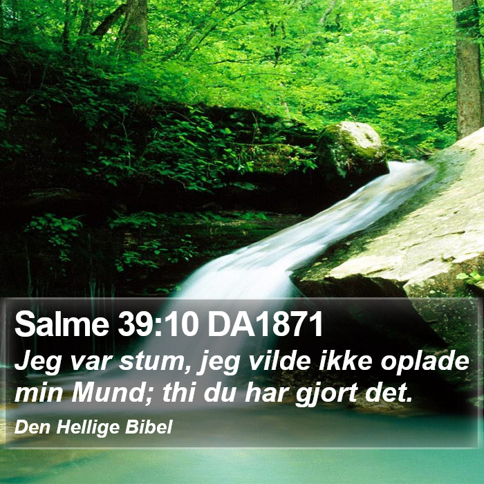 Salme 39:10 DA1871 Bible Study