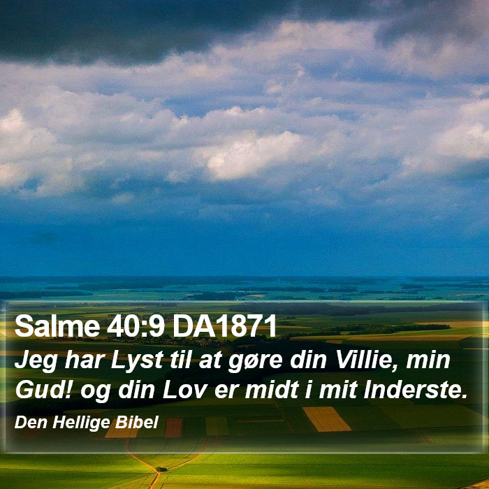 Salme 40:9 DA1871 Bible Study