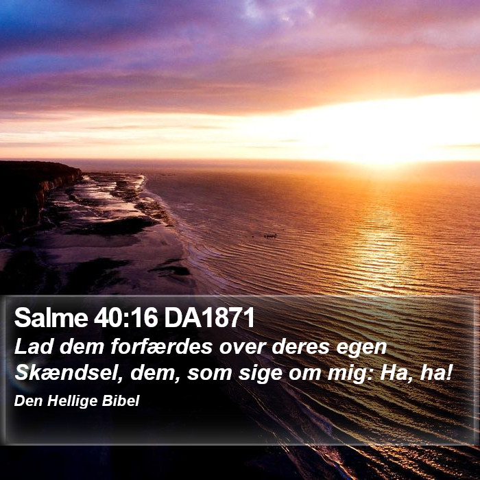 Salme 40:16 DA1871 Bible Study