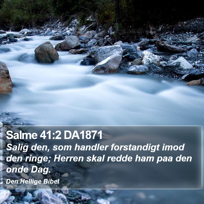 Salme 41:2 DA1871 Bible Study