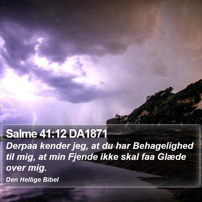 Salme 41:12 DA1871 Bible Study