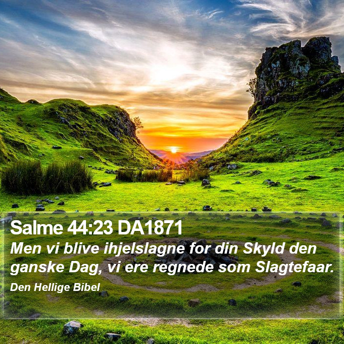 Salme 44:23 DA1871 Bible Study