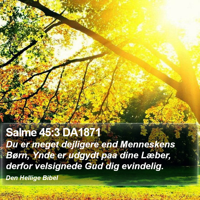 Salme 45:3 DA1871 Bible Study