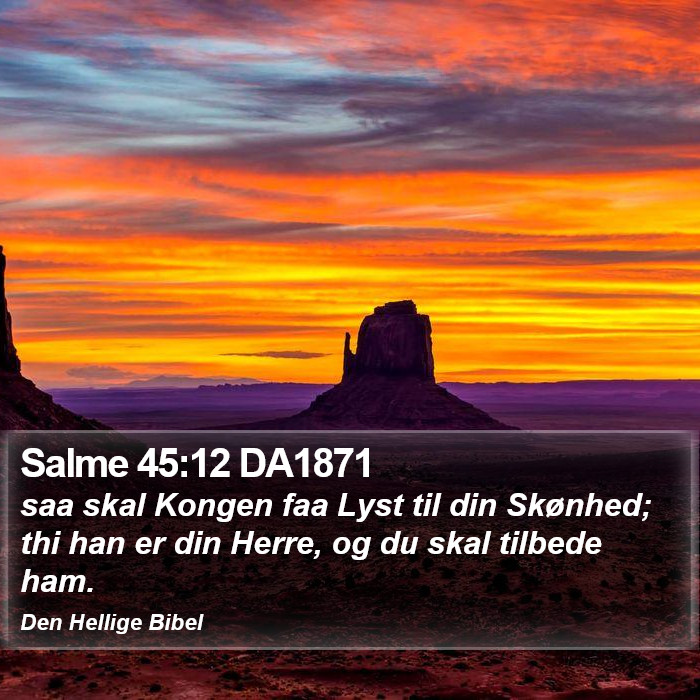 Salme 45:12 DA1871 Bible Study