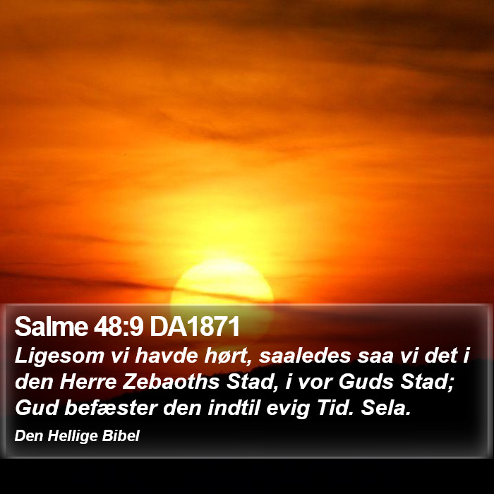 Salme 48:9 DA1871 Bible Study