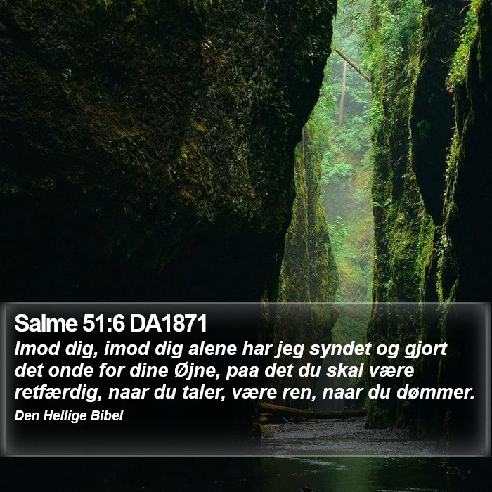 Salme 51:6 DA1871 Bible Study