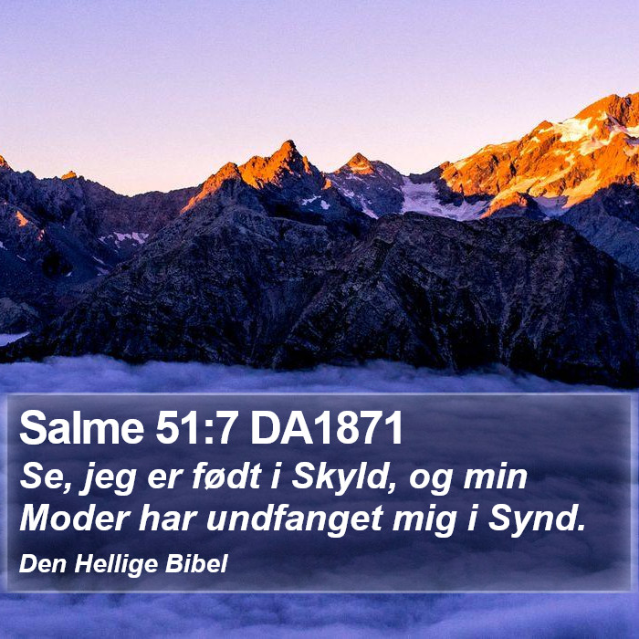 Salme 51:7 DA1871 Bible Study