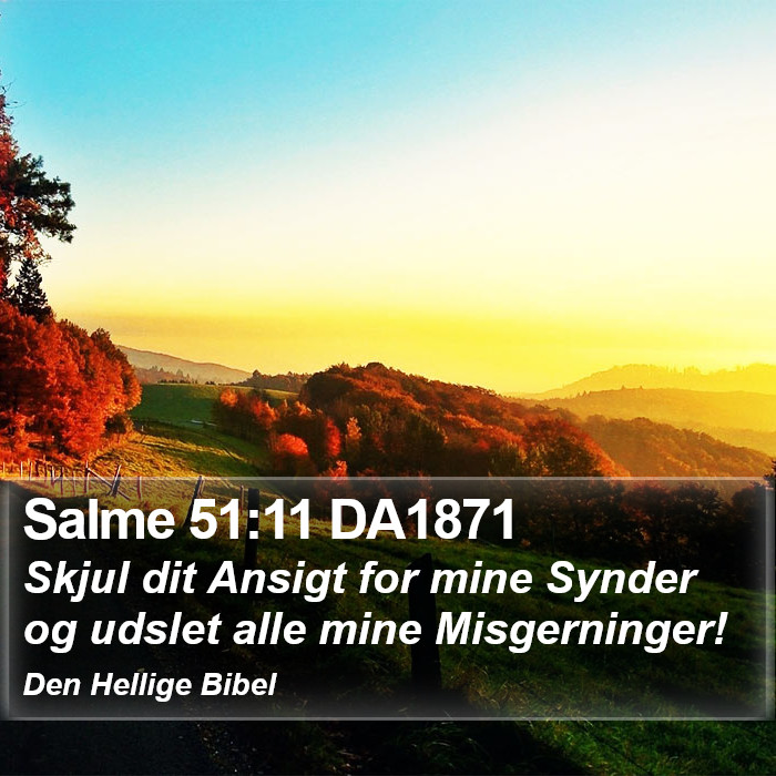 Salme 51:11 DA1871 Bible Study