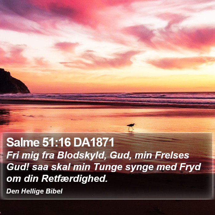 Salme 51:16 DA1871 Bible Study