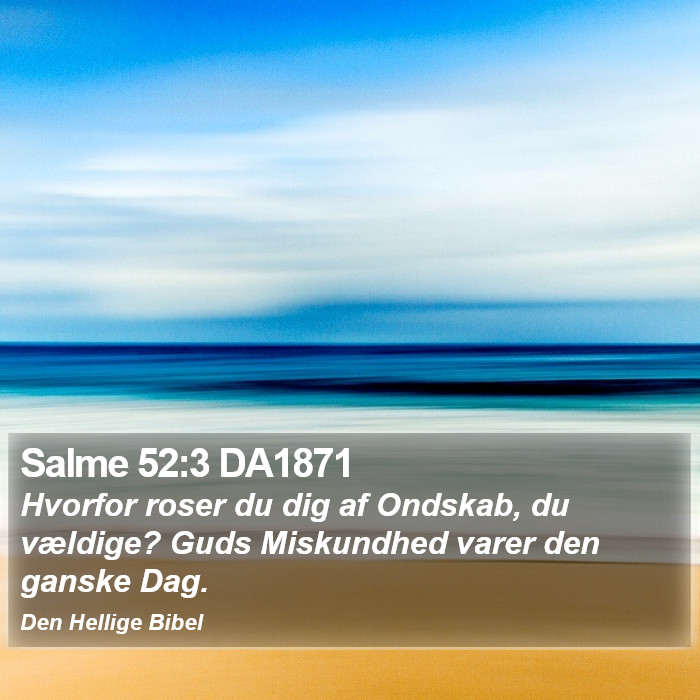 Salme 52:3 DA1871 Bible Study