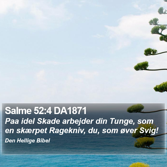 Salme 52:4 DA1871 Bible Study