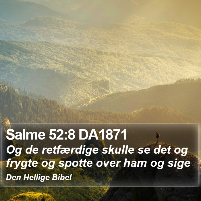 Salme 52:8 DA1871 Bible Study