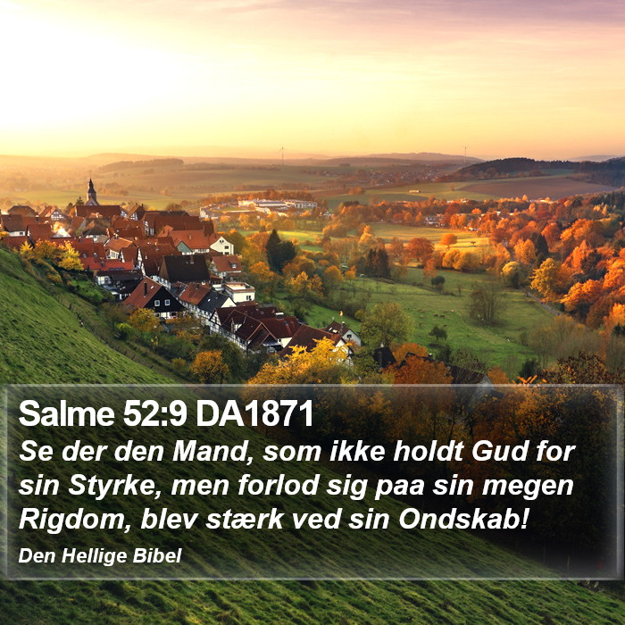 Salme 52:9 DA1871 Bible Study