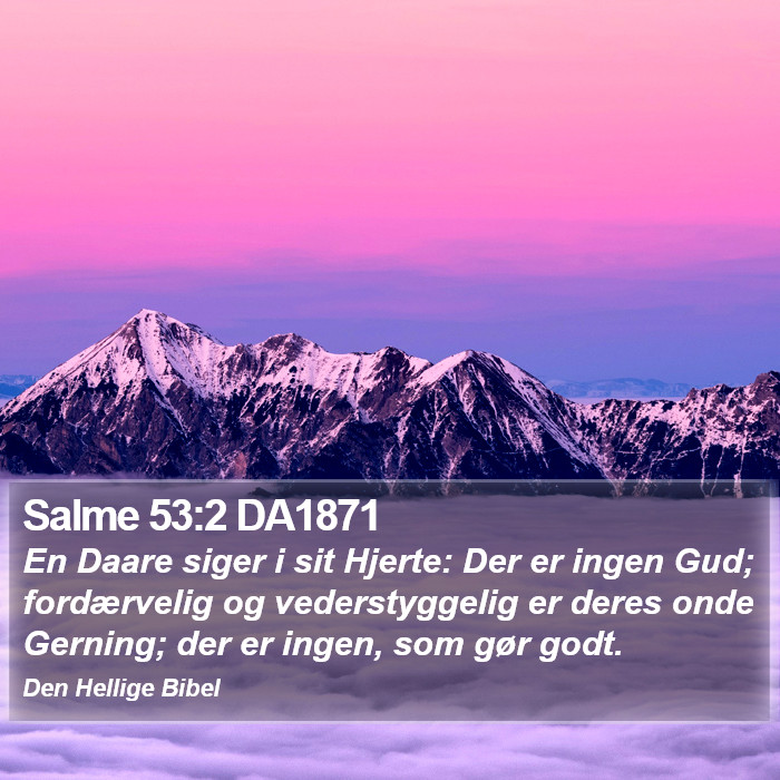 Salme 53:2 DA1871 Bible Study