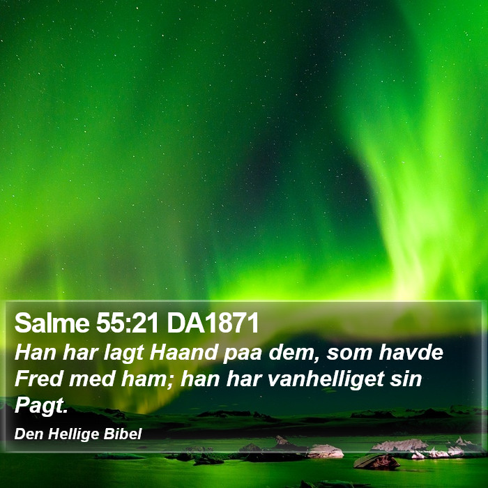 Salme 55:21 DA1871 Bible Study