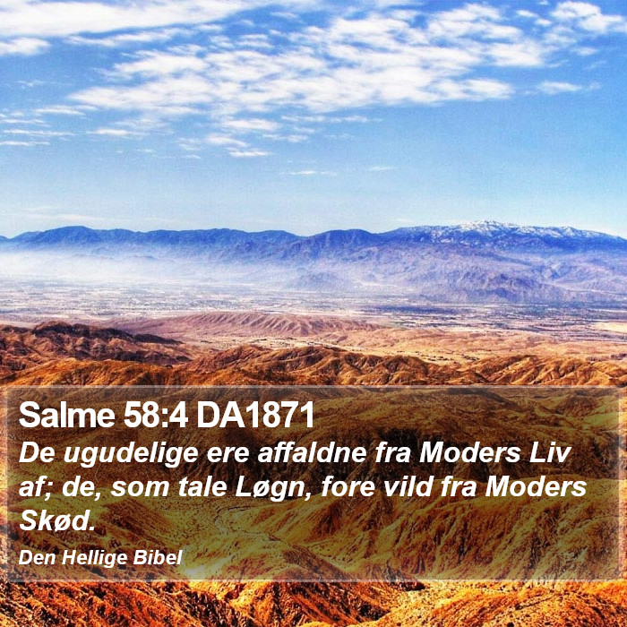 Salme 58:4 DA1871 Bible Study