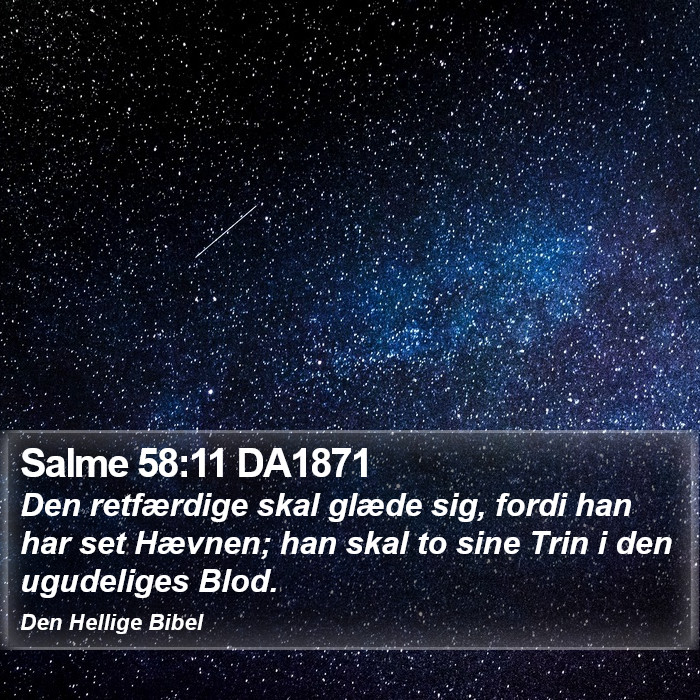 Salme 58:11 DA1871 Bible Study