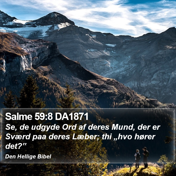 Salme 59:8 DA1871 Bible Study