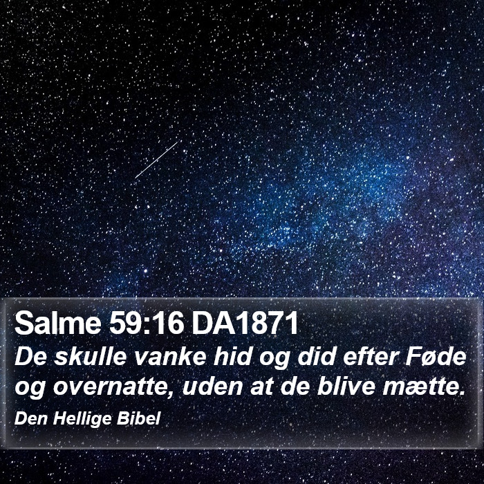 Salme 59:16 DA1871 Bible Study