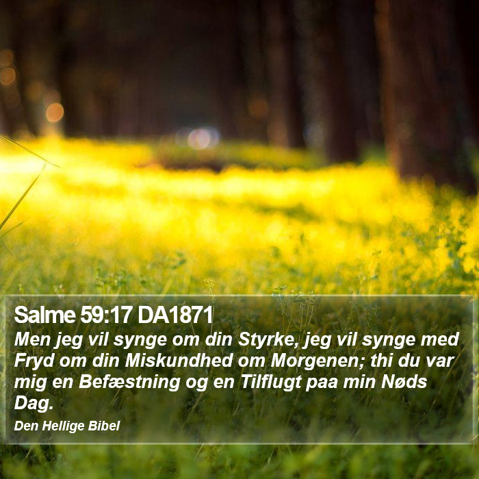 Salme 59:17 DA1871 Bible Study