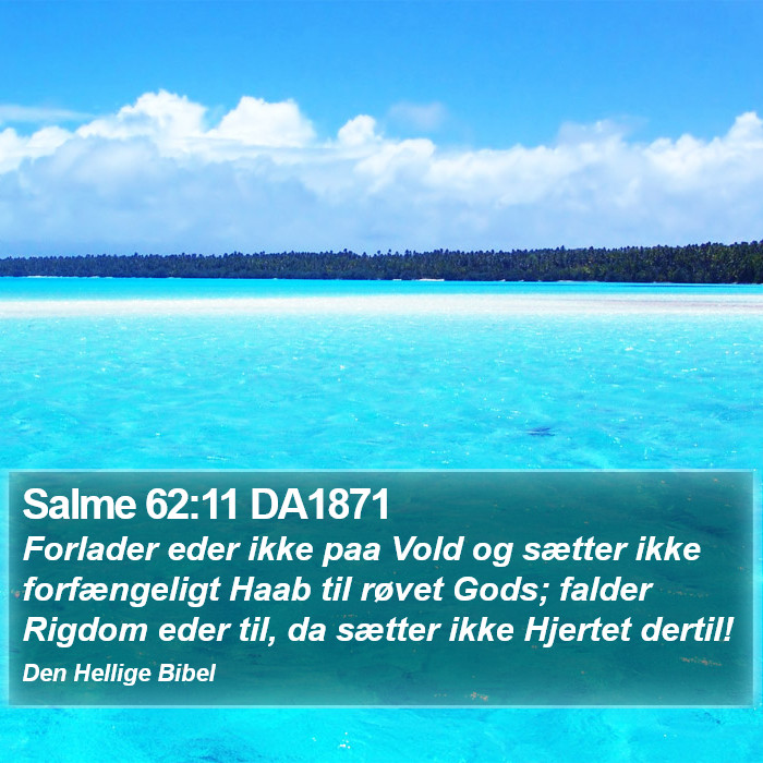 Salme 62:11 DA1871 Bible Study