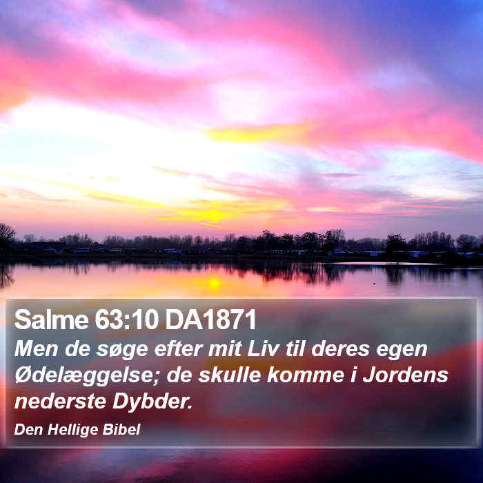 Salme 63:10 DA1871 Bible Study