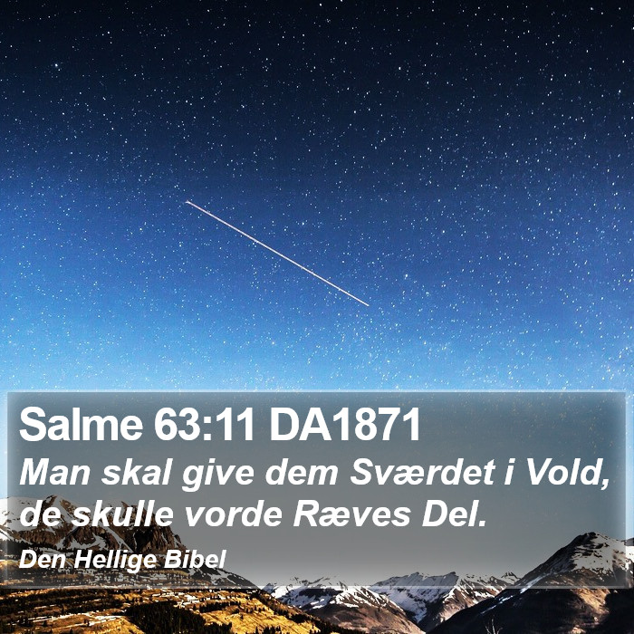 Salme 63:11 DA1871 Bible Study