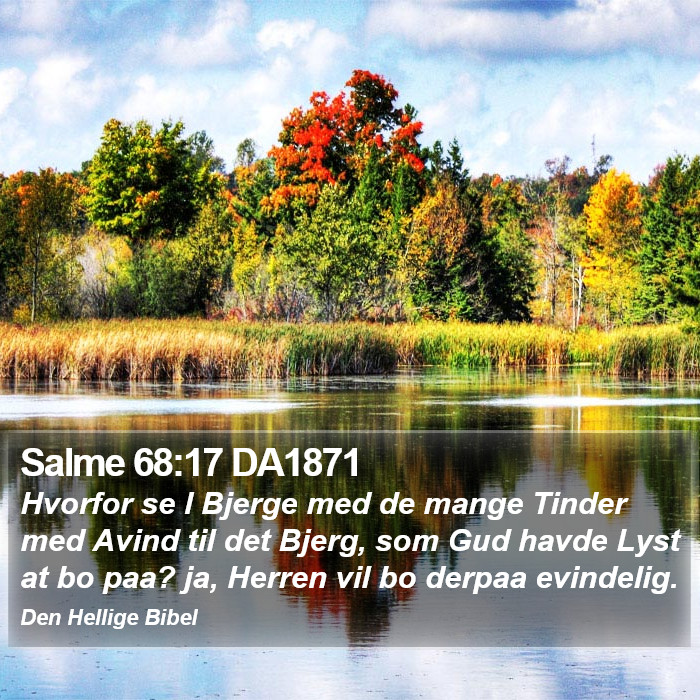 Salme 68:17 DA1871 Bible Study