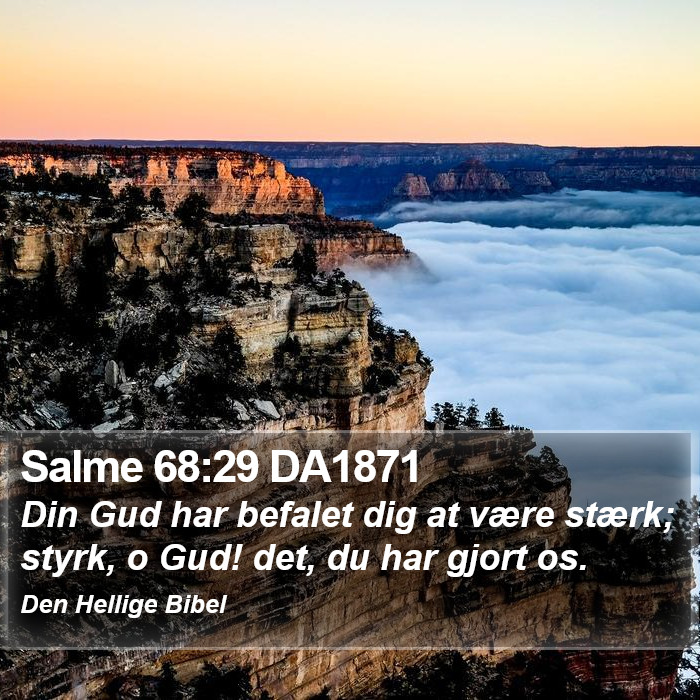 Salme 68:29 DA1871 Bible Study