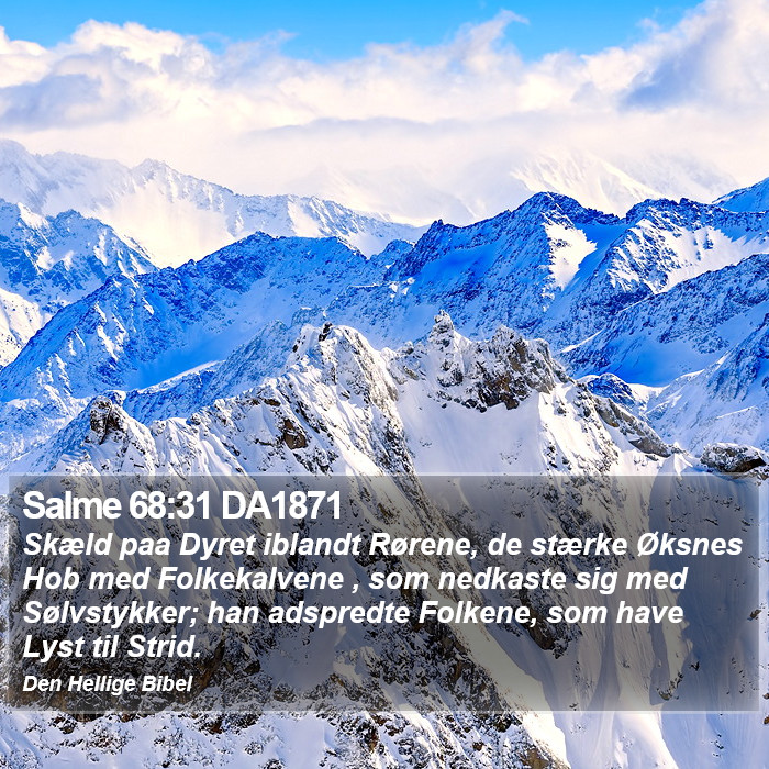 Salme 68:31 DA1871 Bible Study