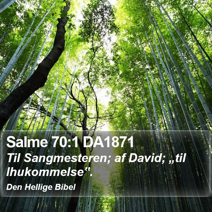 Salme 70:1 DA1871 Bible Study