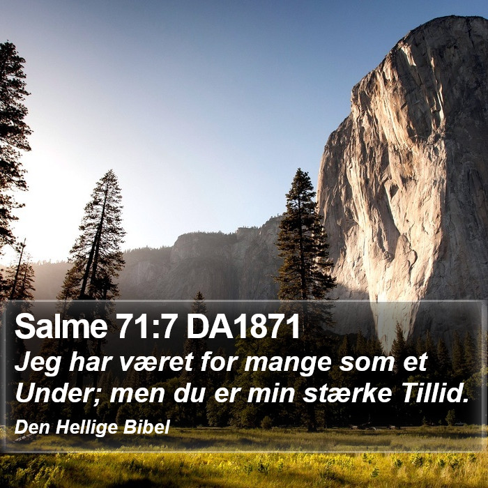 Salme 71:7 DA1871 Bible Study