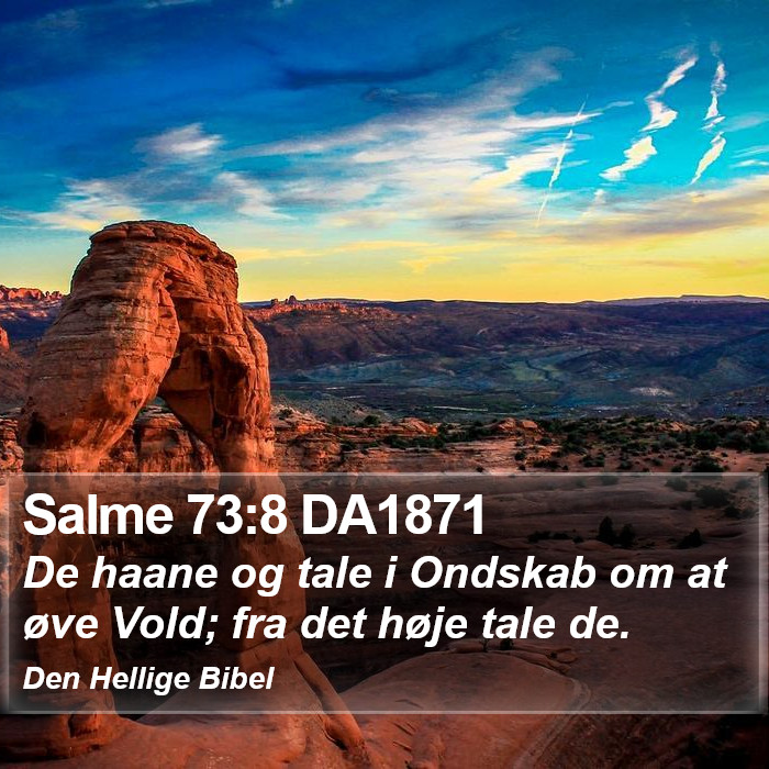 Salme 73:8 DA1871 Bible Study