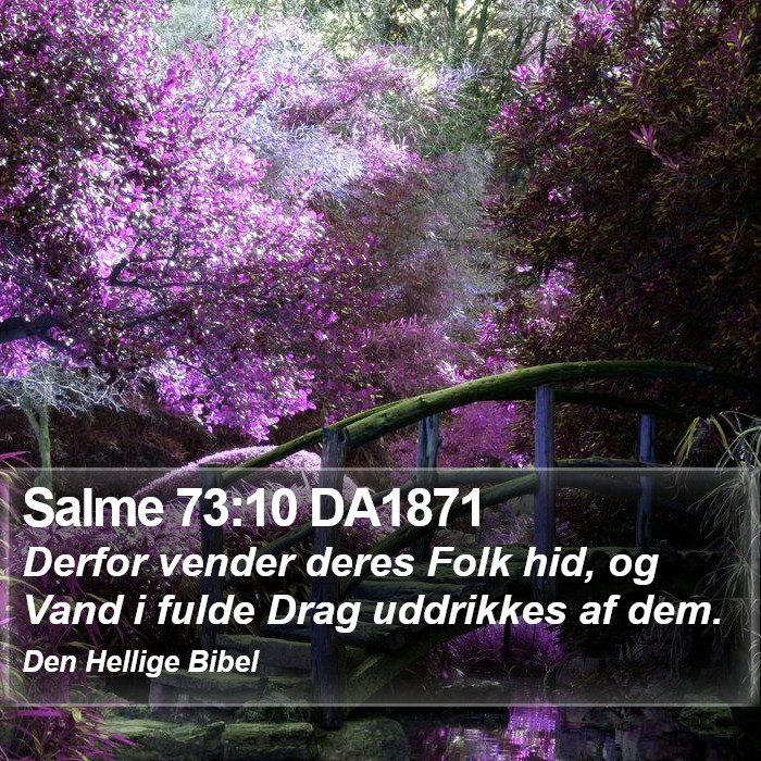 Salme 73:10 DA1871 Bible Study