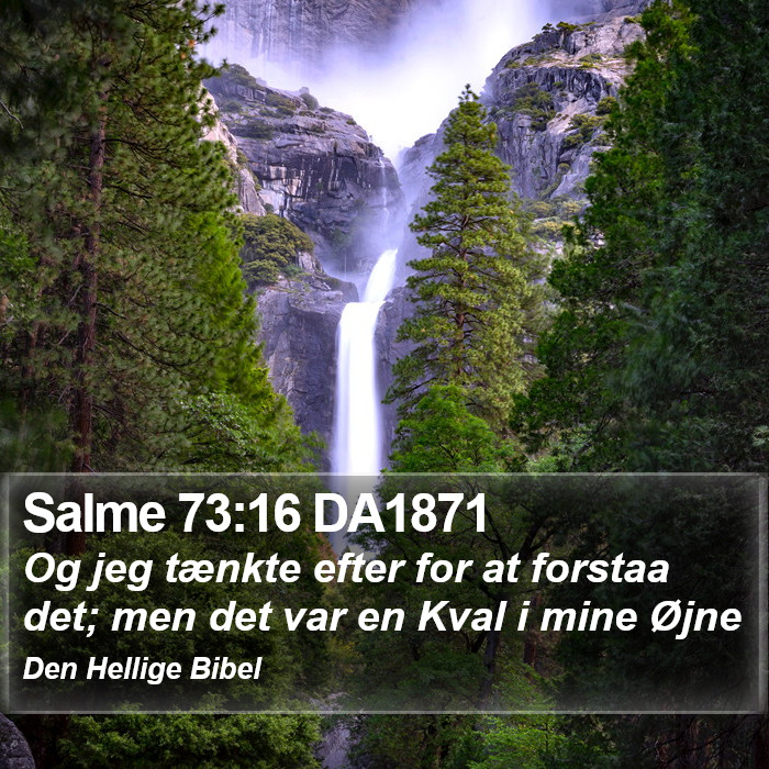 Salme 73:16 DA1871 Bible Study