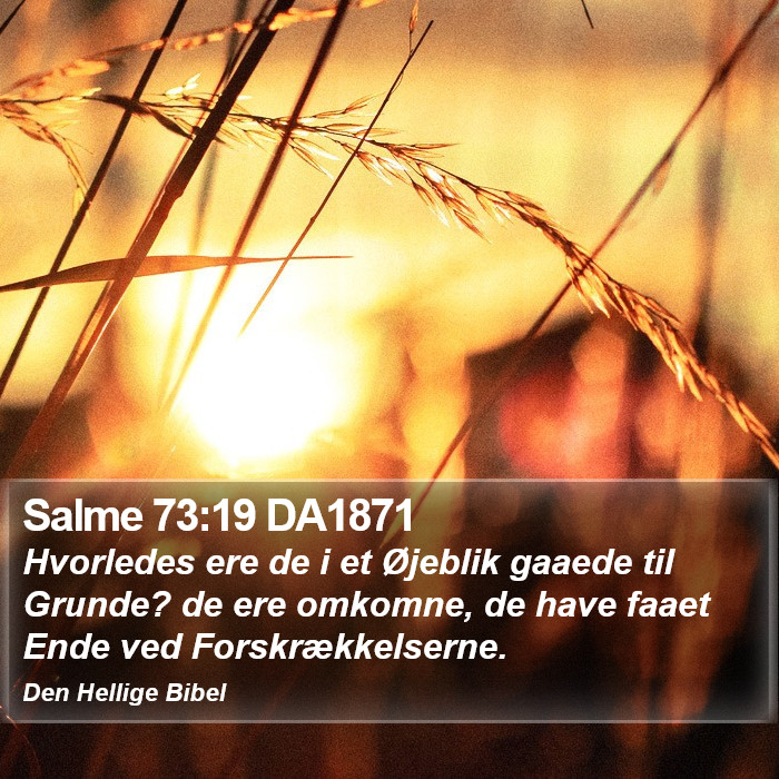 Salme 73:19 DA1871 Bible Study