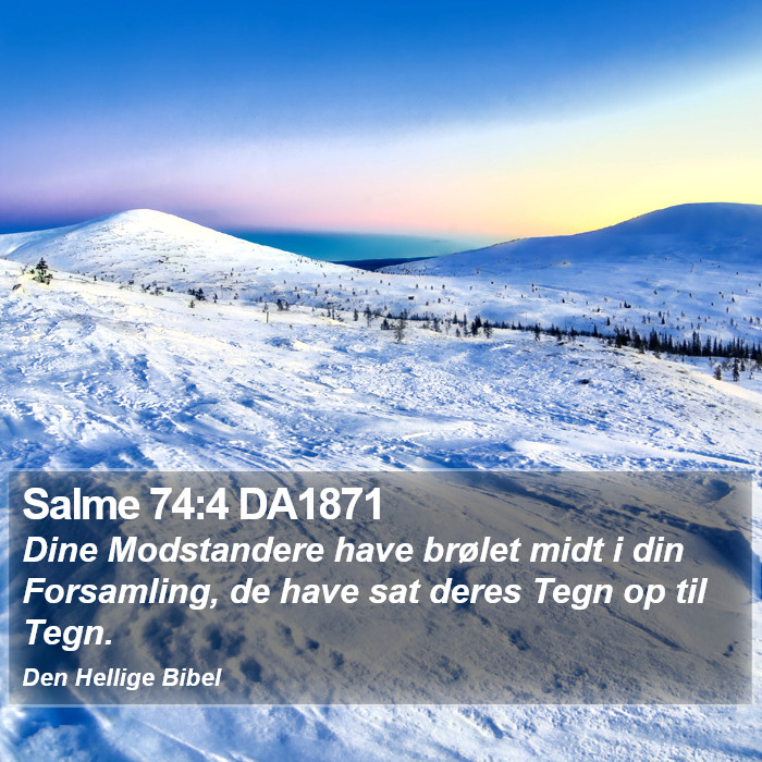 Salme 74:4 DA1871 Bible Study