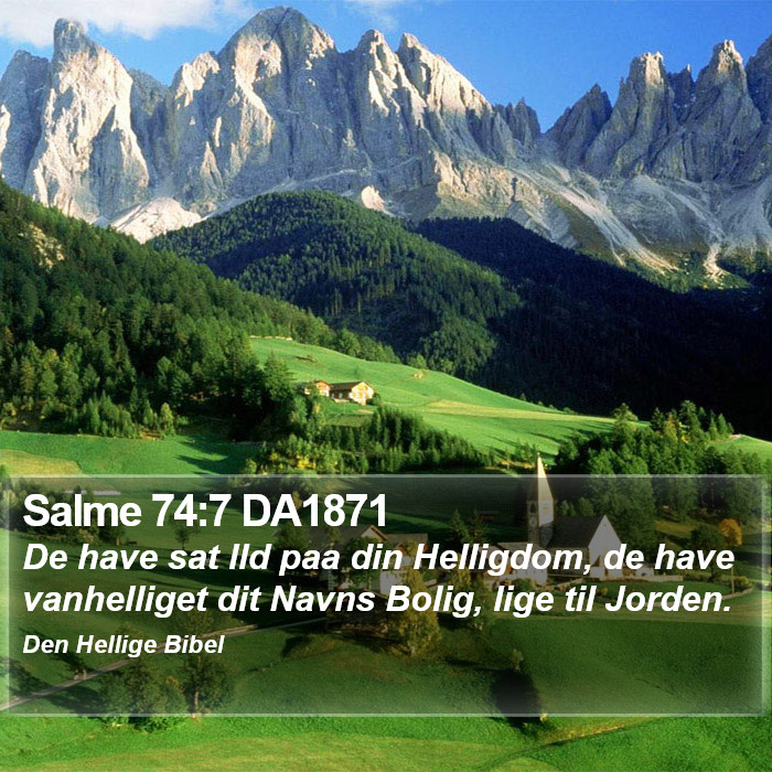 Salme 74:7 DA1871 Bible Study