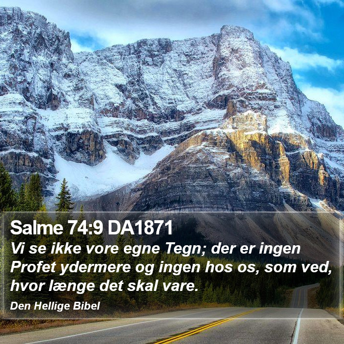 Salme 74:9 DA1871 Bible Study