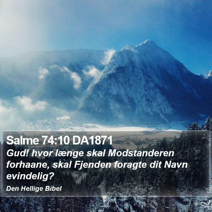 Salme 74:10 DA1871 Bible Study