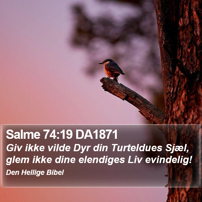 Salme 74:19 DA1871 Bible Study