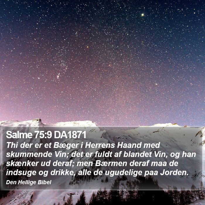 Salme 75:9 DA1871 Bible Study