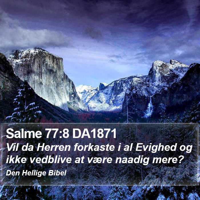 Salme 77:8 DA1871 Bible Study