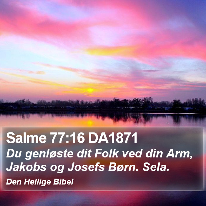 Salme 77:16 DA1871 Bible Study