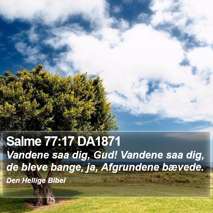 Salme 77:17 DA1871 Bible Study